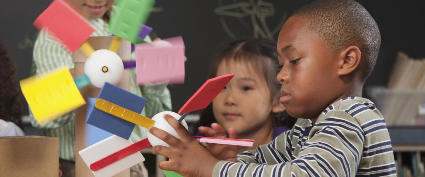 children in classroom